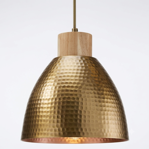 Luminaire suspendu rond classique en laiton, abat-jour en métal doré, LED, luminaire de plafond intérieur, grande taille, design monté, forme de pagode - Product Image 6