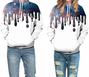 เสื้อฮู้ดพิมพ์ลายกาแล็กซี่สุดฮิต ทรงปกติ สวมใส่สบาย เหมาะสำหรับฤดูใบไม้ร่วง ดีไซน์กระเป๋าเสื้อแบบมีฮู้ด - Product Image 6