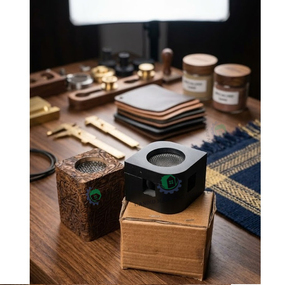 Quemador de Incienso de Madera Hecho a Mano, Ecológico, con Patrón Árabe Tallado, Difusor Aromático para Decoración del Hogar - Product Image 1