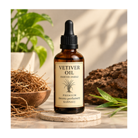 Huile Essentielle de Vétiver en Gros, Huile Aromatique Naturelle Pure pour Parfums, Cosmétiques, Aromathérapie et Produits de Parfumerie