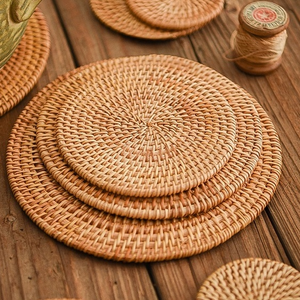 Nouveau produit phare : Set de table en rotin naturel de haute qualité – Tapis de table tressé à la main du Vietnam - Product Image 5