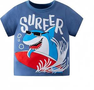 Camisetas Estampadas Transpirables para Niños, Ropa de Algodón, Camisetas Estampadas para Niños y Niñas, Bebés y Niños Pequeños - Product Image 6