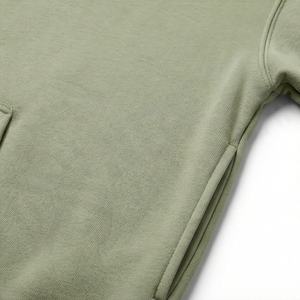 Sweat-shirt à capuche pour homme 100% coton, zippé, avec lettres brodées en appliqué, en molleton tricoté, à manches longues, gaufré, effet délavé, pour l'hiver - Product Image 5