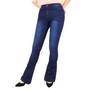 Customized High Quality <b>Material</b> Fashionable <b>Denim</b> Jeans for Women New Arrival Casual Jeans Women's Pants in Blue Color All Size - Product Image 3