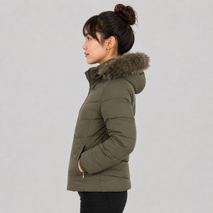 Jacket Warm Winter Bubble Puffer Coat Quilted Insulated Outerwear Lightweight Hooded Jacket Stylish Casual Clothing Women - Product Image 4