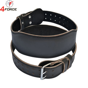 Heavy Duty Powerlifting Belt Genuine Leather Gym Belt Adjustable Double Prong <b>Back</b> <b>Support</b> OEM Custom Factory Manufacturer - Product Image 2