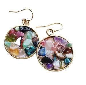 Pendientes de Resina con Diseño de Gota de Agua y Playa, Ecológicos, Hechos a Mano, Tradicionales y Modernos para Mujer - Product Image 1