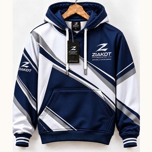 Wholesale Ziakot Custom Stitched <b>Navy</b> Vintage USA Flag 3D Design Abstract Brush Stroke Sports Pullover <b>Sweatshirts</b> Hoodie - Product Image 3