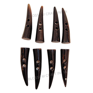 Botón de palanca de cuerno de búfalo pulido de la mejor calidad para abrigos de invierno y Blezzer a precio mayorista - Product Image 6