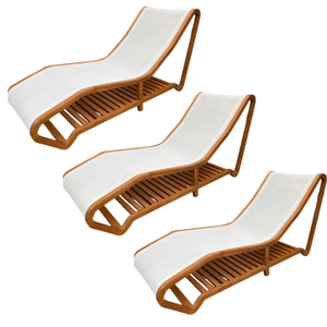 Sunrise Rotin Sun Lounger Chaises pliantes d'extérieur pour la plage et la piscine Lit de soleil en rotin en bois de haute qualité - Product Image 6