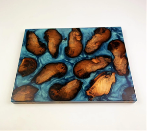 Planche à découper en résine époxy et bois de qualité supérieure pour couper les fruits, les légumes et la viande. Planche à découper de haute qualité pour ustensiles de cuisine. - Product Image 4