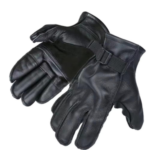 Men Black Pu Leather Cashmere <b>Warm</b> Driving <b>Gloves</b> Mittens Touch Screen Tactical <b>Gloves</b> - Product Image 3