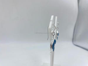 Pendientes de plata pura blanca de estilo Vintage moderno, joyería de plata de ley clásica al mejor precio para mujeres para fiestas, bodas, regalo - Product Image 2