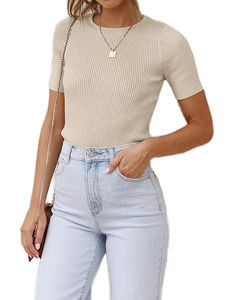 เสื้อยืดผู้หญิง คอโอ แขนสั้น พิมพ์ลาย ระบายอากาศดี เป็นมิตรกับสิ่งแวดล้อม ยับยาก แห้งเร็ว ใส่ได้ทุกฤดู น้ำหนัก 100 กรัม - Product Image 1