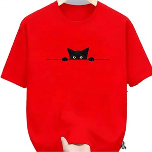 Men 100% Cotton <b>Cartoon</b> Graphic T Shirt Beige Short Sleeve Crew Neck Regular Fit Casual Streetwear Tee Custom Logo OEM - Product Image 4
