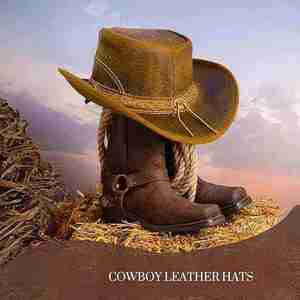 Chapeau de cowboy en cuir véritable pour homme avec un design western classique, idéal pour le rodéo, les tenues de ranch et le style country - Product Image 6