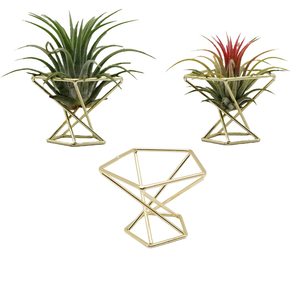 Support de plante suspendue en métal géométrique minimaliste, prix d'usine, support de plante de bureau écologique pour la maison, la décoration de bureau - Product Image 3