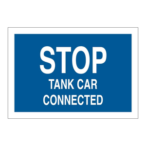 Panneau de signalisation connecté pour camion-citerne Brady STOP, 12x15 pouces, en acier, avertissement de sécurité industrielle - Product Image 3