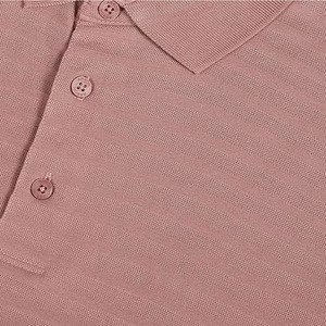 Polo vintage pour homme en coton, manches courtes, respirant, décontracté, vêtement d'été confortable, col boutonné, pour tous les jours - Product Image 6