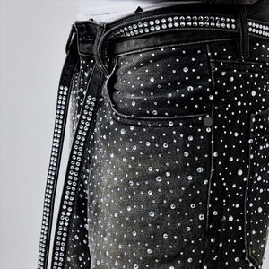 Vaqueros Baggy Rectos Personalizados de Estilo Urbano para Hombre, Vaqueros de Mezclilla de Algodón Oscuro Desgastado, Pantalones Vaqueros Vintage de Moda para Hombre - Product Image 6