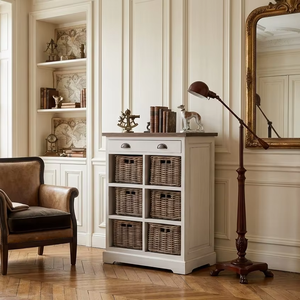 Cómoda de Madera Maciza Hecha a Mano, Ecológica y Duradera, Marca Moala Rio, con Acabado en Color para Almacenamiento Multifuncional - Product Image 5