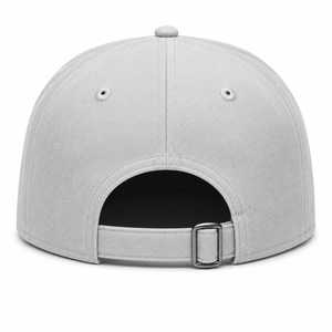 Sweet Fox 5-Panel <b>Snap</b> Back <b>Cap</b> Gray 3D Raised Rubber Embroidery Solid Unisex Casual Fashion Hip Hop Hat - Product Image 2