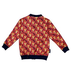เสื้อแจ็กเก็ตโพลีพิมพ์ลายเสือแขนเต็มตัวสีแดง - Product Image 2