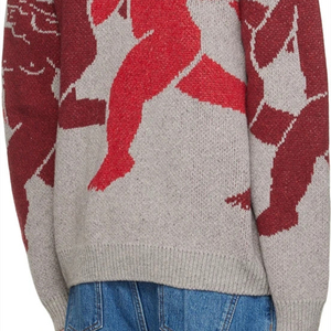 Pulls en laine 100 % anti-boulochage à faible MOQ pour hommes, broderie personnalisée, vêtements d'automne chauds et doux - Product Image 2