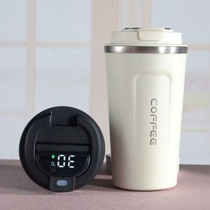 แก้วกาแฟแบบพกพาขนาด 380 มล. 500 มล. สกรีนโลโก้ได้ ผนังสองชั้นสุญญากาศ เก็บอุณหภูมิ พร้อมหน้าจอแสดงอุณหภูมิ ทำจากสแตนเลส - Product Image 5