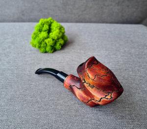 Pipa de fumar de madera premium, pipa de fumar de madera natural, pipa de fumar de madera rústica, pipa de tabaco hecha a mano a precio económico. - Product Image 5