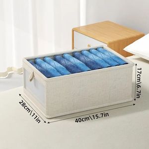Scatola portaoggetti pieghevole in stile Nano bianco - Product Image 1