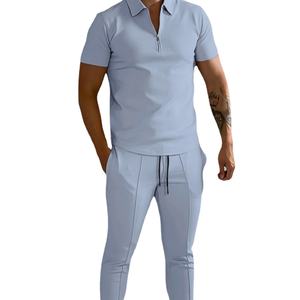 2026, venta al por mayor, polos de manga corta de algodón de alta calidad para hombres, chándal informal transpirable para correr para verano y otoño - Product Image 1