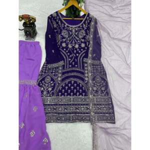 Hermoso Top-Bottom y Elegante Dupatta para Fiestas, Vestidos Elegantes para Graduación - Product Image 6