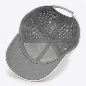 Casquette de baseball verte à 6 panneaux avec broderie 3D, logo personnalisé, visière plate, en coton, fermeture Velcro, streetwear, usage quotidien, golf - Product Image 5