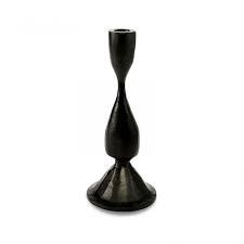 Decorative Hand Forged Aluminum <b>Black</b> Trident <b>Candelabra</b> Tabletop Candle Holder with Christmas Customized - Product Image 5