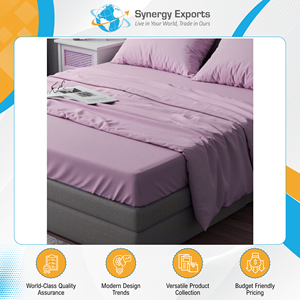 World’s Best Dealer Offers Good Quality Luxurious Style 135 GSM Fabric Density 4 Pcs Polyester Bedsheet Set at Low Cost - Product Image 4