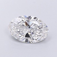 Diamant ovale 2,42 carats, couleur D, pureté VVS2, pierre cultivée en laboratoire CVD, polissage excellent, idéal pour une magnifique bague de fiançailles.