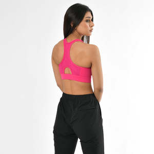 Sujetador Deportivo de Alto Soporte para Mujer, Sin Costuras, para Yoga, Fitness, Entrenamiento, Running, Gimnasio, Elástico, Transpirable, de Secado Rápido, Sin Varillas, Premium - Product Image 1