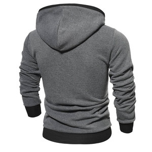 Sweat à capuche d'hiver pour homme de haute qualité, pull à manches longues avec boutons, imprimé décontracté, cordon de serrage, poche, 100% coton, coupe-vent - Product Image 6