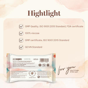 Toallitas húmedas equilibradas con pH de calidad superior para adultos Limpieza privada femenina y eliminación de maquillaje Cuidado DE LA PIEL Spunlace no tejido - Product Image 5