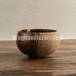 Juego de Regalo de Cuencos de Coco Hechos a Mano, Vajilla Ecológica de Cáscara de Coco para Regalos de Cumpleaños, Regalos de Inauguración de Casa y Vida Sostenible - Product Image 3