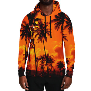 Sweat à capuche d'hiver pour homme, 100 % polyester, tissu jersey, imprimé par sublimation, avec poche, respirant, séchage rapide, coupe classique - Product Image 1