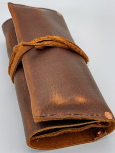 Custom Genuine <b>Leather</b> Pipe Roll Storage Bag Handcrafted <b>Tobacco</b> <b>Pouch</b> Case Vintage Travel Smoking Accessories PRB-0002 - Product Image 1