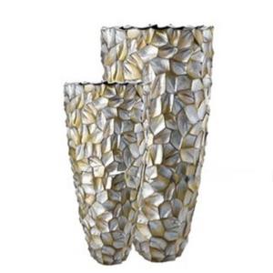 Macetero de Metal con Incrustaciones de Hueso, Hecho a Mano, Forma Redonda, Estilo Minimalista, para Decoración del Hogar, Producto de Lujo, Exportaciones al por Mayor - Product Image 4