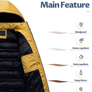 <b>Waterproof</b> Outdoor Use Men Puffer <b>Winter</b> <b>Jacket</b> 100% Polyester Wholesale Custom Logo Men Puffer <b>Jacket</b> - Product Image 3