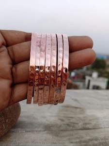 Brazalete Abierto Ancho de Moda para Mujer, con Patrón Geométrico y Baño de Cobre Antiguo, Ideal para Regalo - Product Image 6
