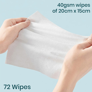 Lingettes humides jetables Mummagodi 100% jetables, lingettes sèches douces de qualité supérieure à l'aloe vera, vente en gros pour peaux sensibles - Product Image 4
