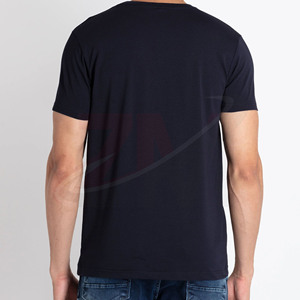 Camisetas de manga corta para hombre, color azul, con estampado fotográfico de "Move Forward", corte regular, estilo casual, de algodón, cuello redondo, al por mayor - Product Image 3