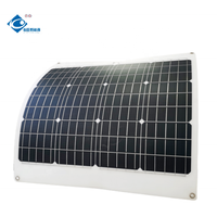 Mini panneaux solaires Chargeur d'énergie 50W Haute résistance aux intempéries Panneau solaire ETFE ZW-50W-18VF Panneau solaire encapsulé PET 18V