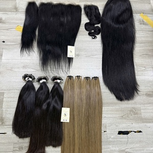 ผมแท้เวียดนามคุณภาพสูง แบบตรงธรรมชาติ สีน้ำตาล มัดเป็นช่อ แบบ Double Drawn ต่อผมและวิกผมด้วยเครื่องจักร - Product Image 6